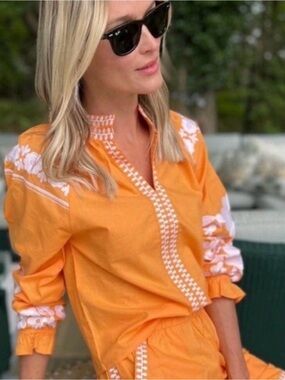 Julia Amory Embroidered Blouse